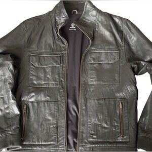 Zanerobe Men's Leather Jacket size L in color black